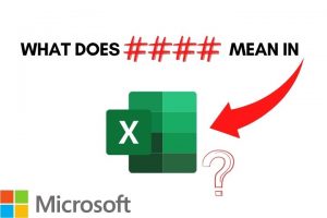 What Does #### Mean in Excel